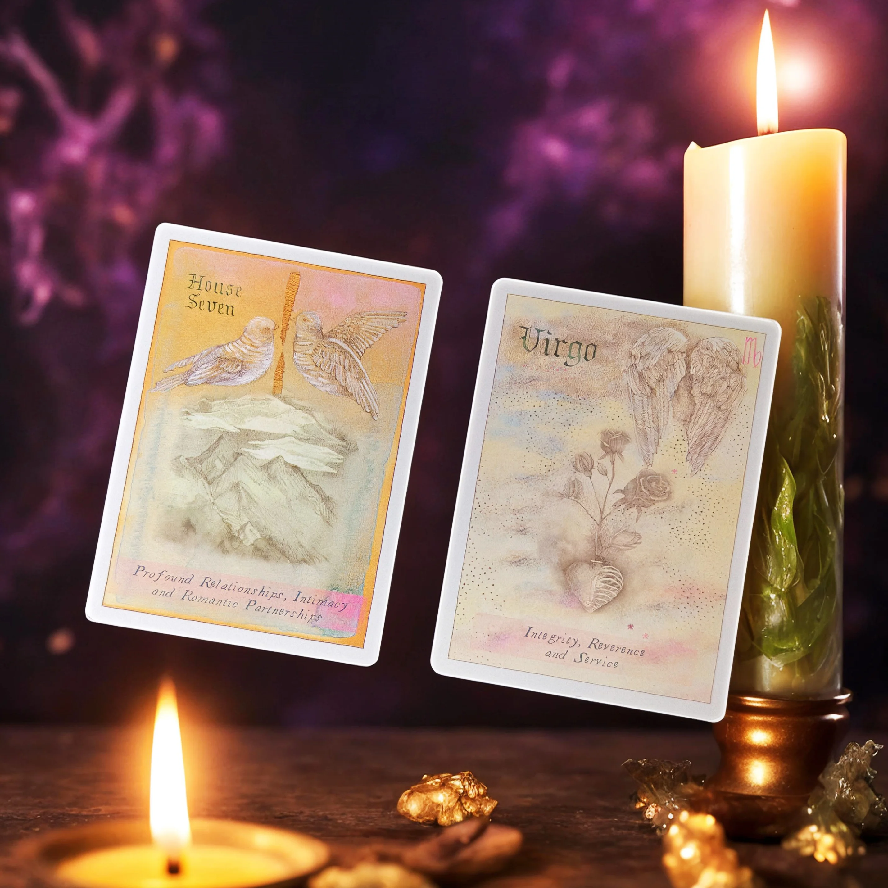 السماوية الهيئات علم التنجيم أوراكل سطح السفينة: 51 بطاقة مع الكواكب، زودياك، البيوت، الجوانب الكبرى 10.4*7.3 سم