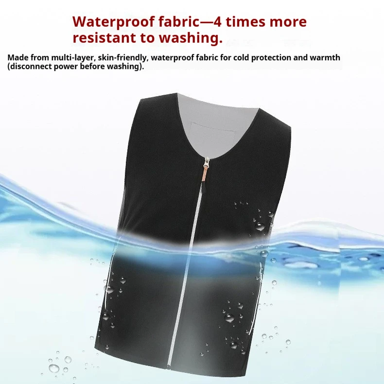 Zone 5 Heated Vest Men Women Electric Heating Fleece Thermal Winter USB Warm Lightweight Outdoor Sports Waistcoat without a powe