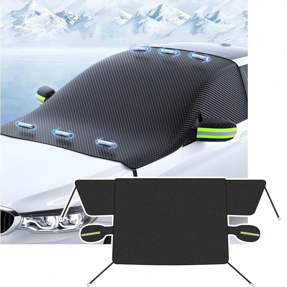 Automobile Snow Waterproof Car Snow Cover Universal Car Windshield Snow Cover with Magnets Premium Oxford Cloth Frost for Winter