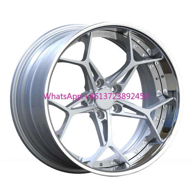 

Customize Deep Concave Brushed T6061-T6 6x135 Forgingdeep Concave Brushed 22 Inch Rims Wheel Forged 2 Piece Wheels