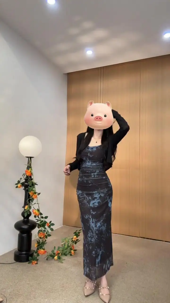 Robes sans manches pour femmes, bleu, tricoté, col roulé, rayures verticales, coupe ample, littéraire minimaliste, Grunge, Harajuku, automne