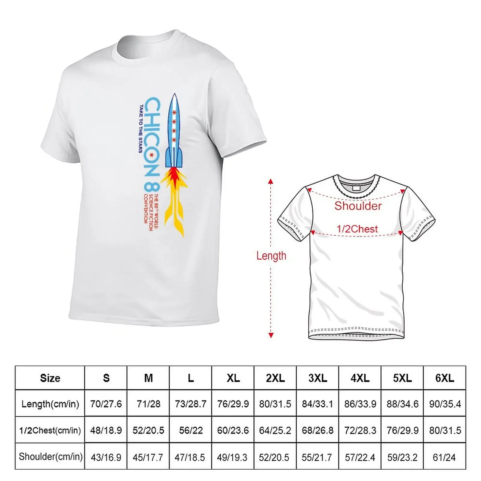 Chicon 8: Take to the Stars (Blastoff) T-Shirt new edition Personalized t-shirt mens designer t shirt