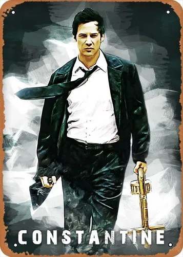 Movie Poster Retro Metal Sign John Constantine Legends Wall Art Decor Tin