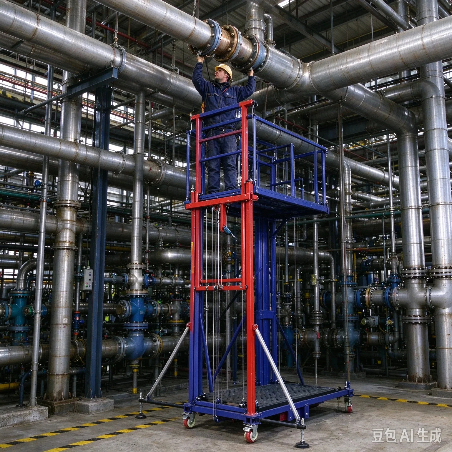 High Quality 2-12m 300-500kg Portable Electric Scaffold Foldable Home Lifting Platform Steel Wire Rope Sling New Condition