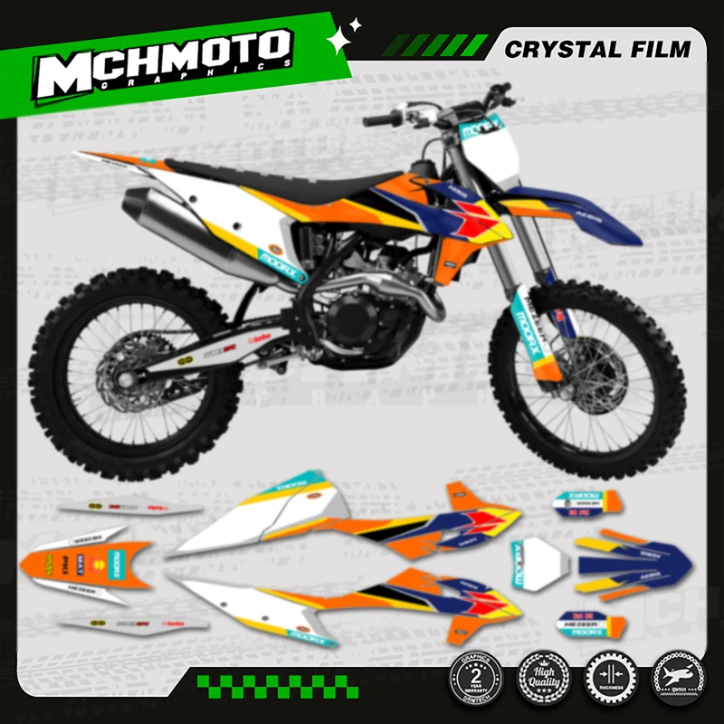 MCHMFG Full Graphics Decal Stickers For KTM SX SXF 2019 2020 2021 2022 EXC EXC-F 2020 2021 2022 2023 125 250 300 350 450 -007