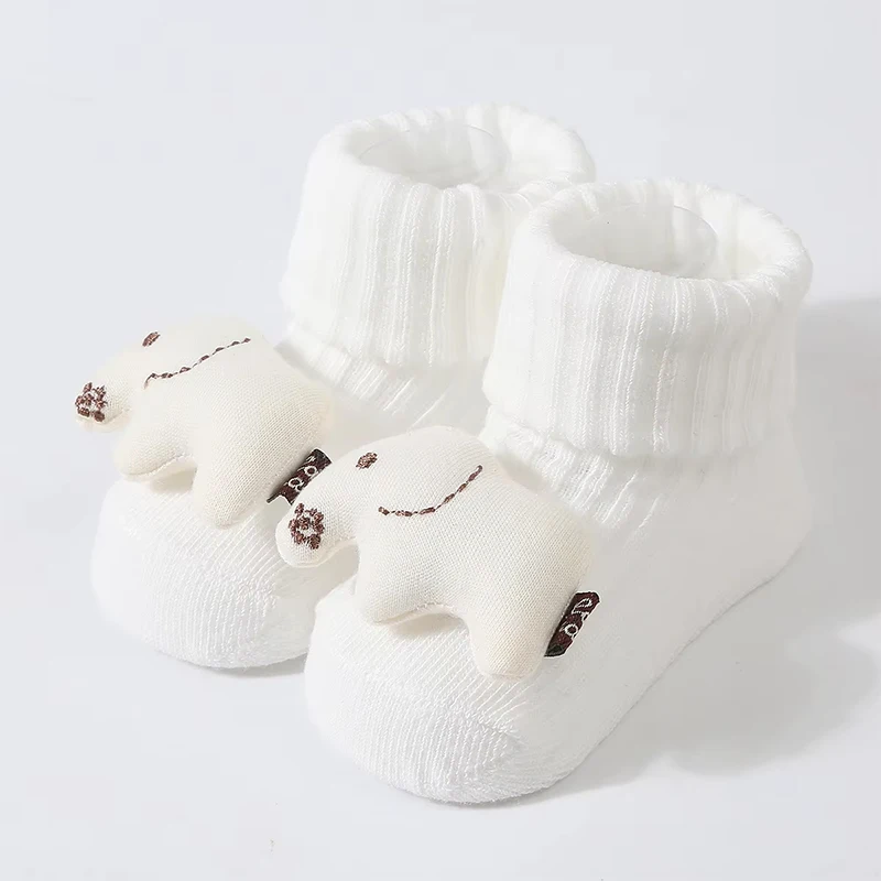 

﻿ Baby Socks Newborn Infant Mid Socks Cute Cartoon Animal 3D Pattern Socks for Boys and Girls aged 0-6M All Season Collection