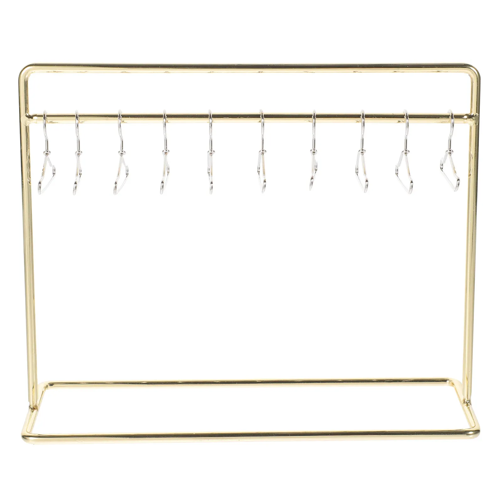 

1Set Miniature Clothes Hanger Metal Garment Rack Sturdy Stable Clothes Display for Dollhouse Storage Hanger