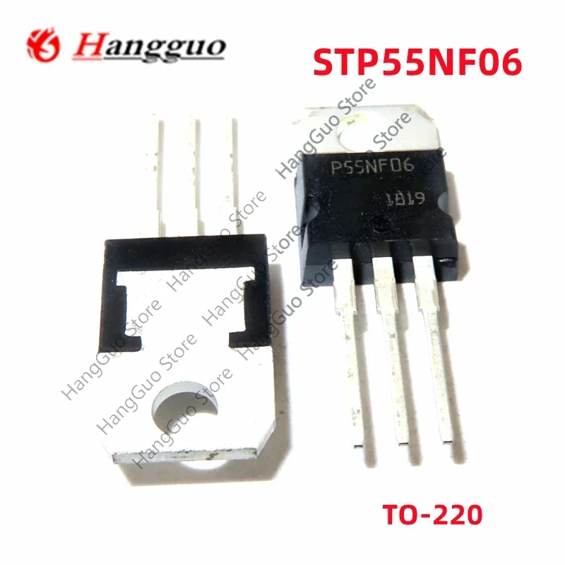 10PCS 50PCS/Lot Original STP55NF06 P55NF06 MOS FET 60V TO-220 50A Best Quality