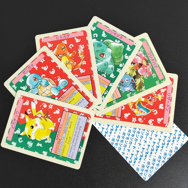 

7 шт./компл. DIY PTCG японский Пикачу Charmander Bulbasaur Charizard Venusaur Blastoise синий черный игра хобби коллекция карточная игрушка