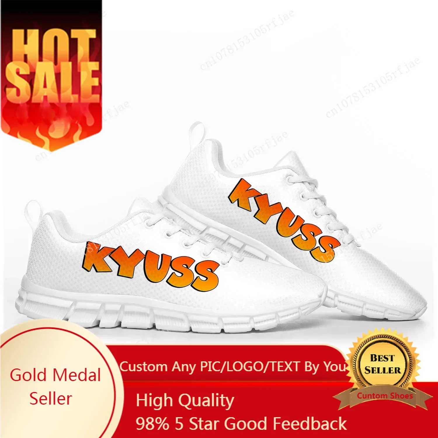 

Kyuss Metal Rock Band Pop Sports Shoes Mens Womens Sneakers Casual Custom Couple Shoes White