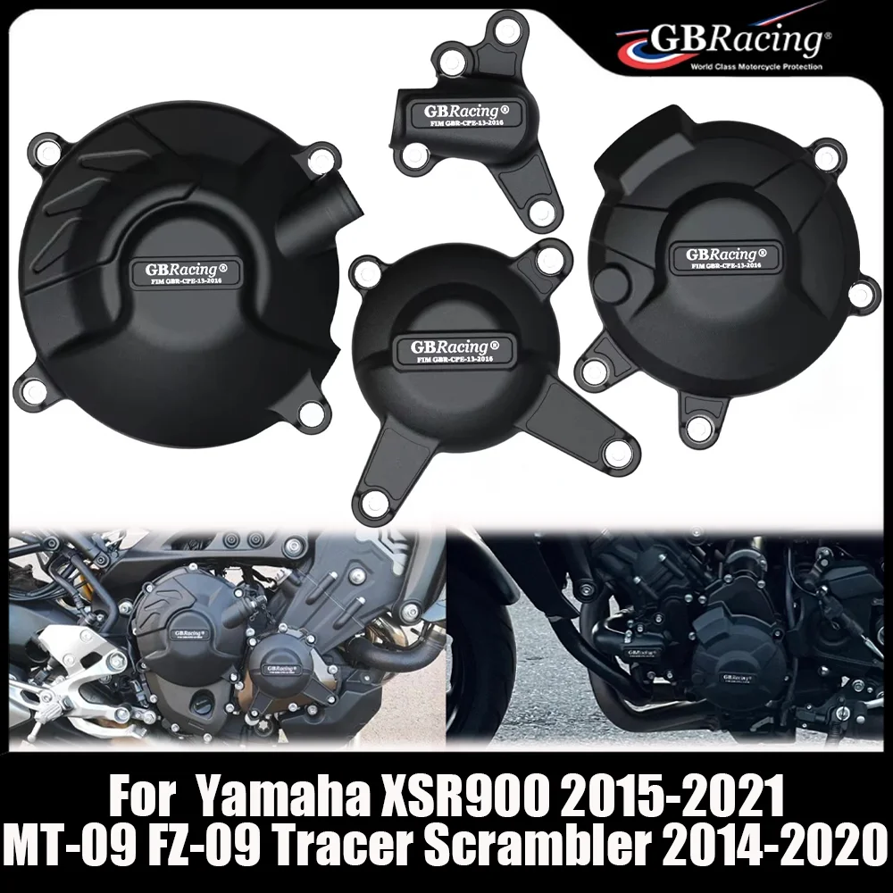 

GBRacing для Yamaha MT-09 FZ-09 Tracer Scrambler 2014-2020 XSR900 2015-2021 мотоциклетная защитная крышка двигателя