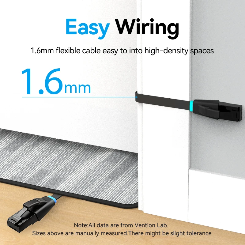 Vention Cat6 Ethernet Cable Gigabit High Speed 1000Mbps Lan Cable RJ45 Network Patch Cable for Laptop Router PC PS5 4 3 Xbox — zdjęcie produktu 6