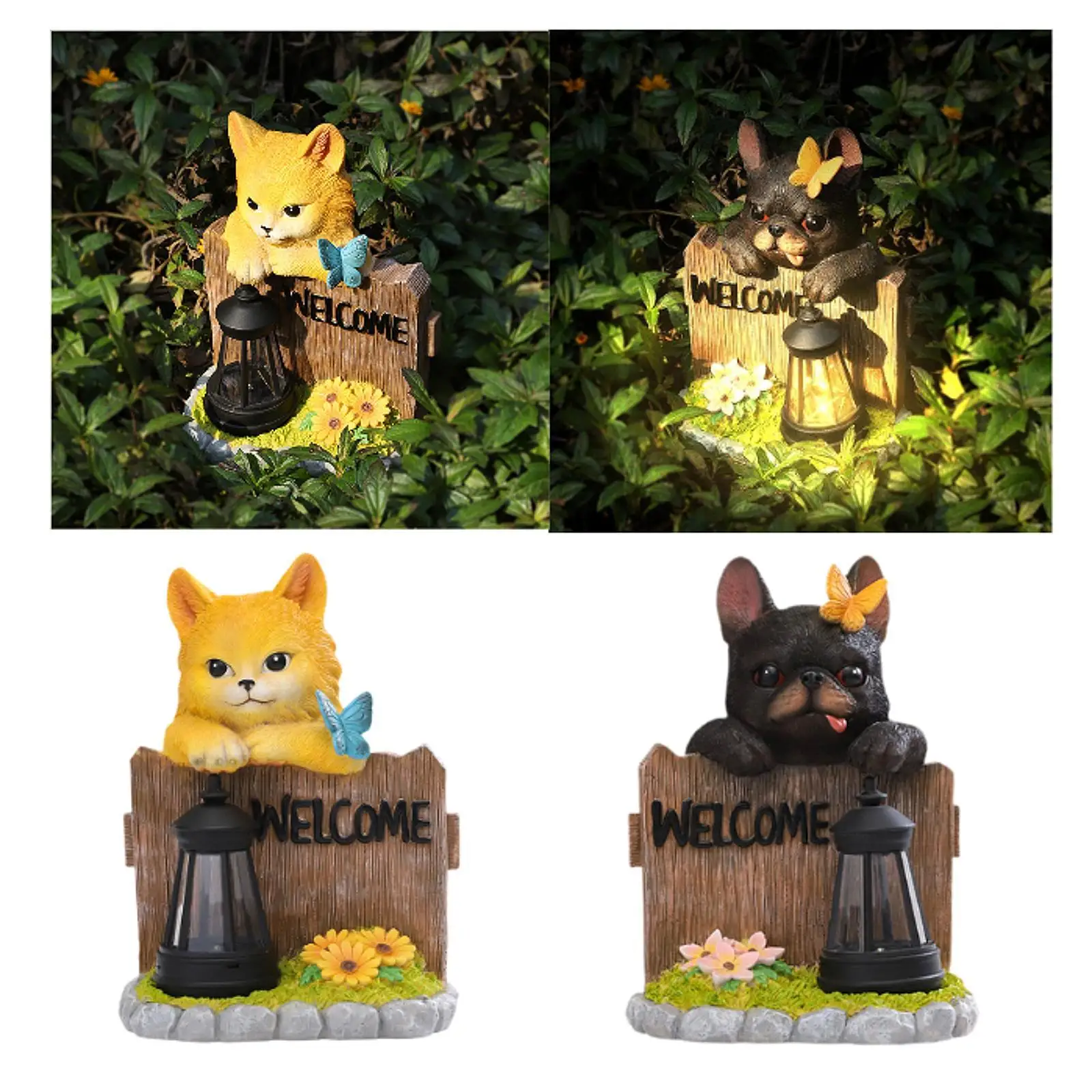 

Animal Sculpture Art Resin Decorating Craft Statue for Terrace Patio Yard