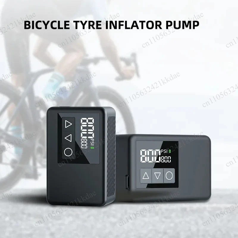 popular Mini Portable Rechargeable Battery Electric Tyre Pump Digital Smart Automatic Bicycle  Tire Inflator Wireless air Pump
