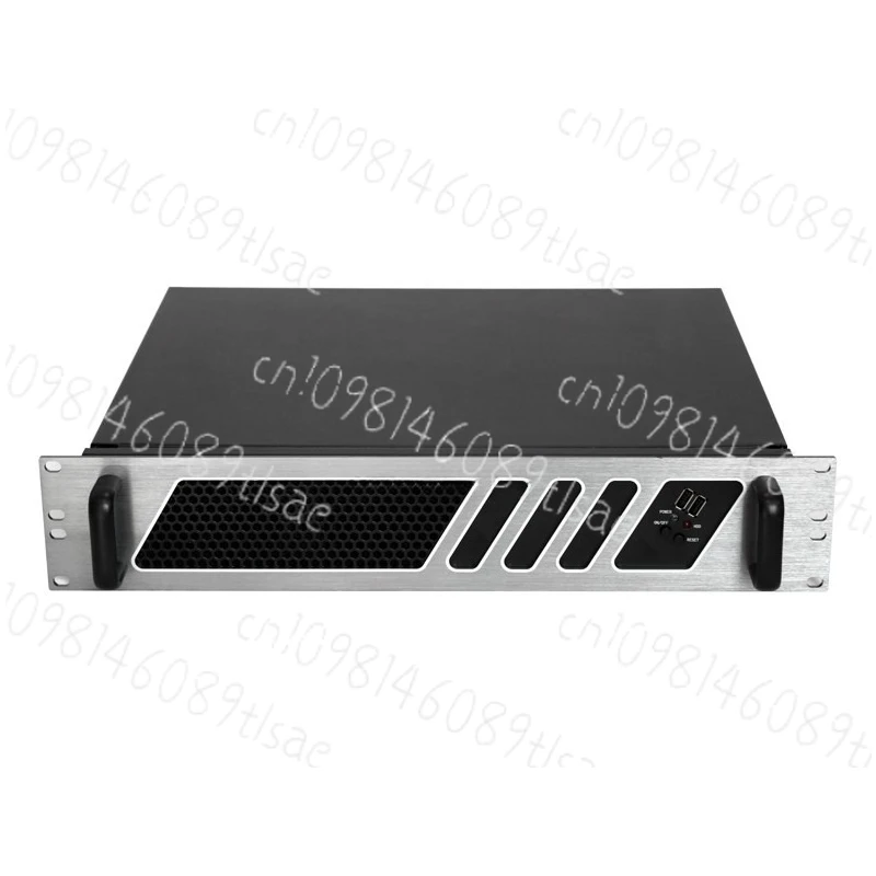 19-inch 2U Rack Server Case ATX Motherboard Black Steel Chassis Cooling Fans Tool-Free Design view 2
