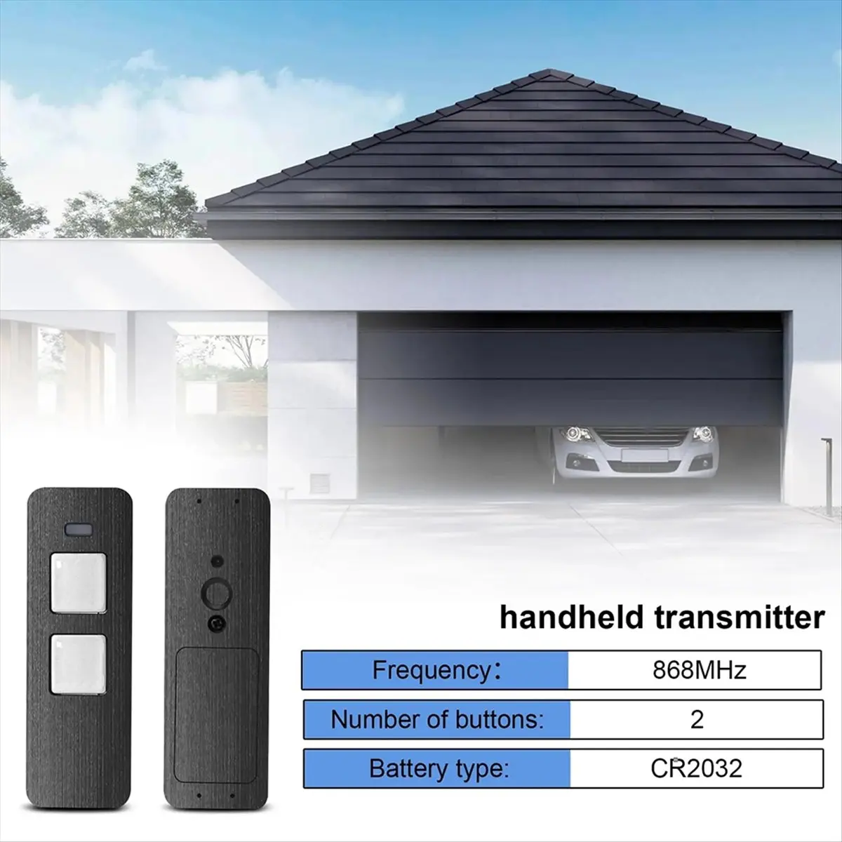 A86G NEW 868MHz Garage Door Opener for SOMMER Pearl 4018V000 4/4015862001900/S10019-0001 Remote Control Hand Transmitter