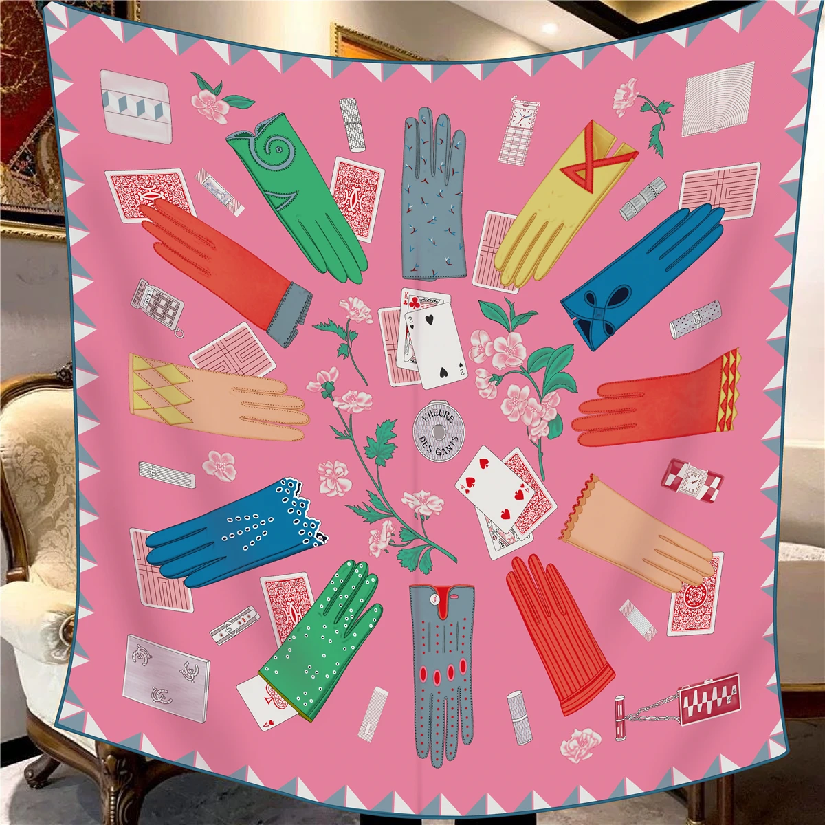 

Winter Double Sided Scarf 110cm Silk Cashmere Shawls Luxury Designer Pashmina Women Square Herms Rolled Edges Stole Christmas