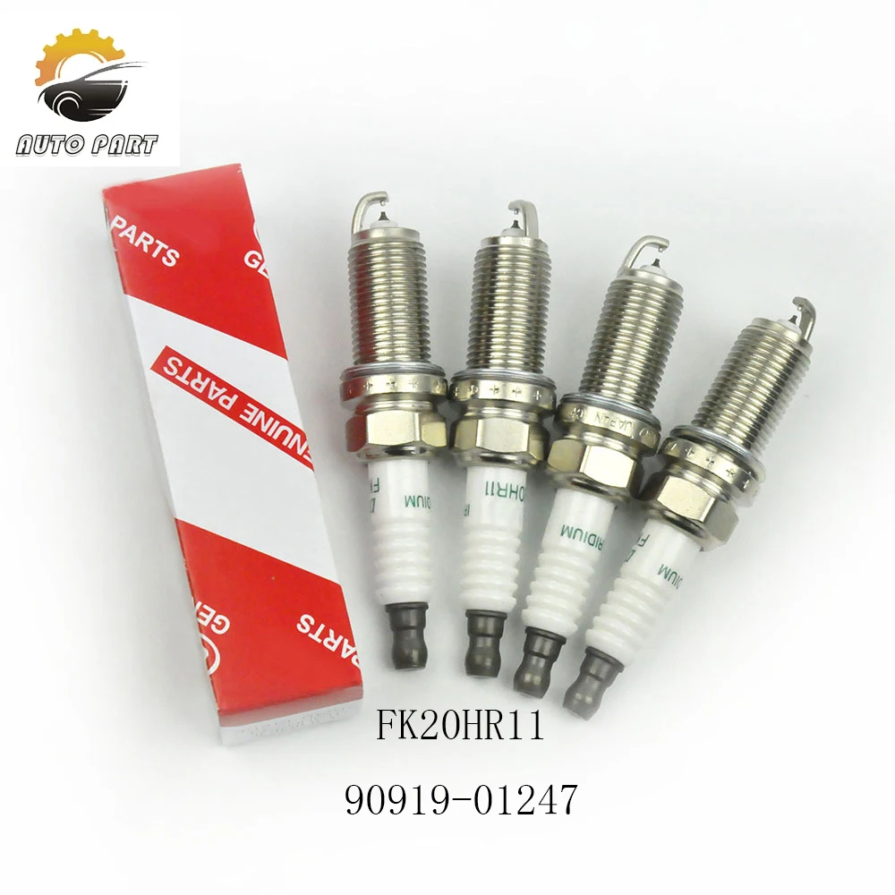 

New High Quality 90919-01247 FK20HR11 Toyota Crown Highlander Prius Lexus V6 3.5L Prado dual iridium spark plugs 9091901247