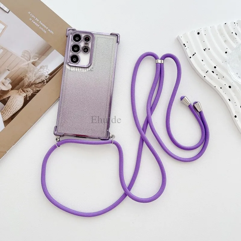 Glitzernde, stoßfeste, transparente Crossbody-Hülle mit Trageschlaufe für Samsung Galaxy A55 A35 A36 A15 A54 A57 A37 A17 A56 A16 – Detail 13