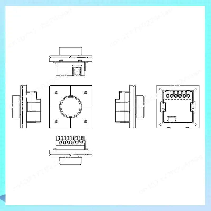 A17Z X3-Dimming Tuya Intelligent Switch Smart Multifunctional Panel Smart Home Automation Panel Silver