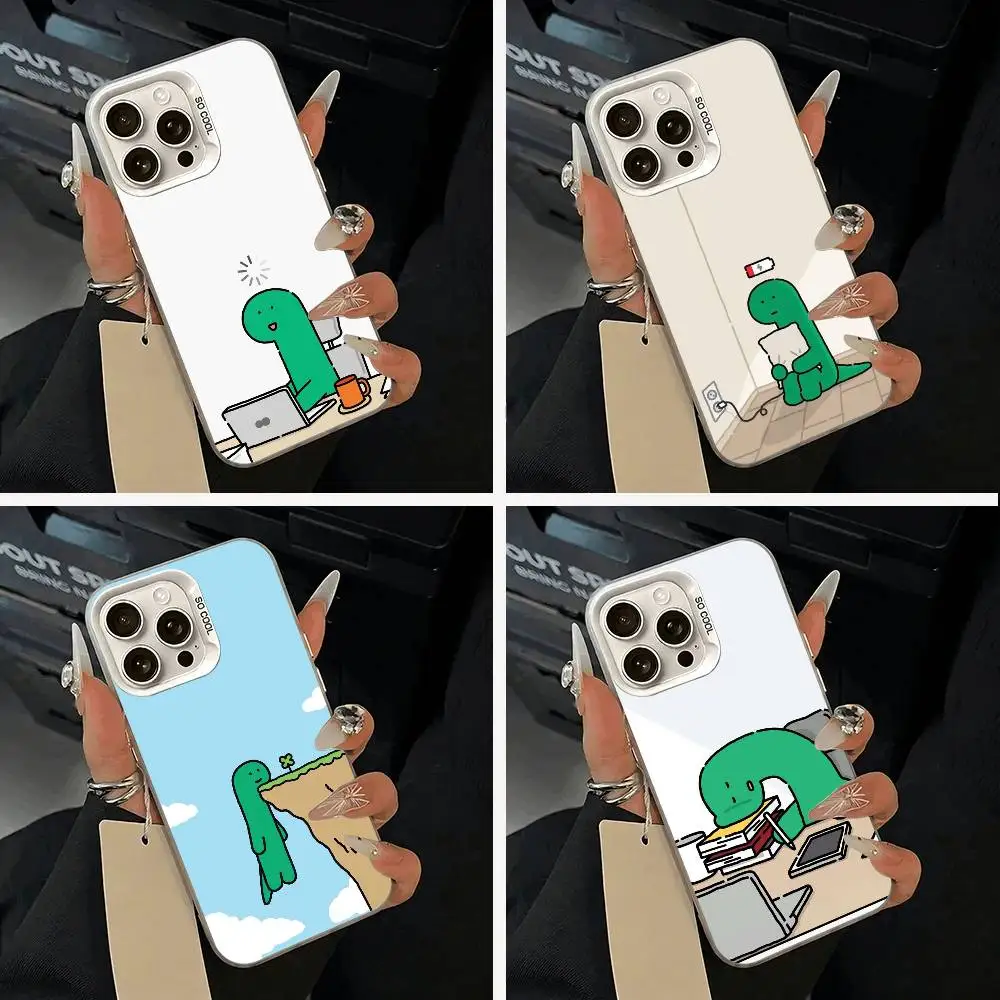 

Cute- Jogu-mans D-Dinosaurs Phone Case For iPhone 17,16,15,14,13,12,11 Plus,Pro Max,XS,white silver phone case