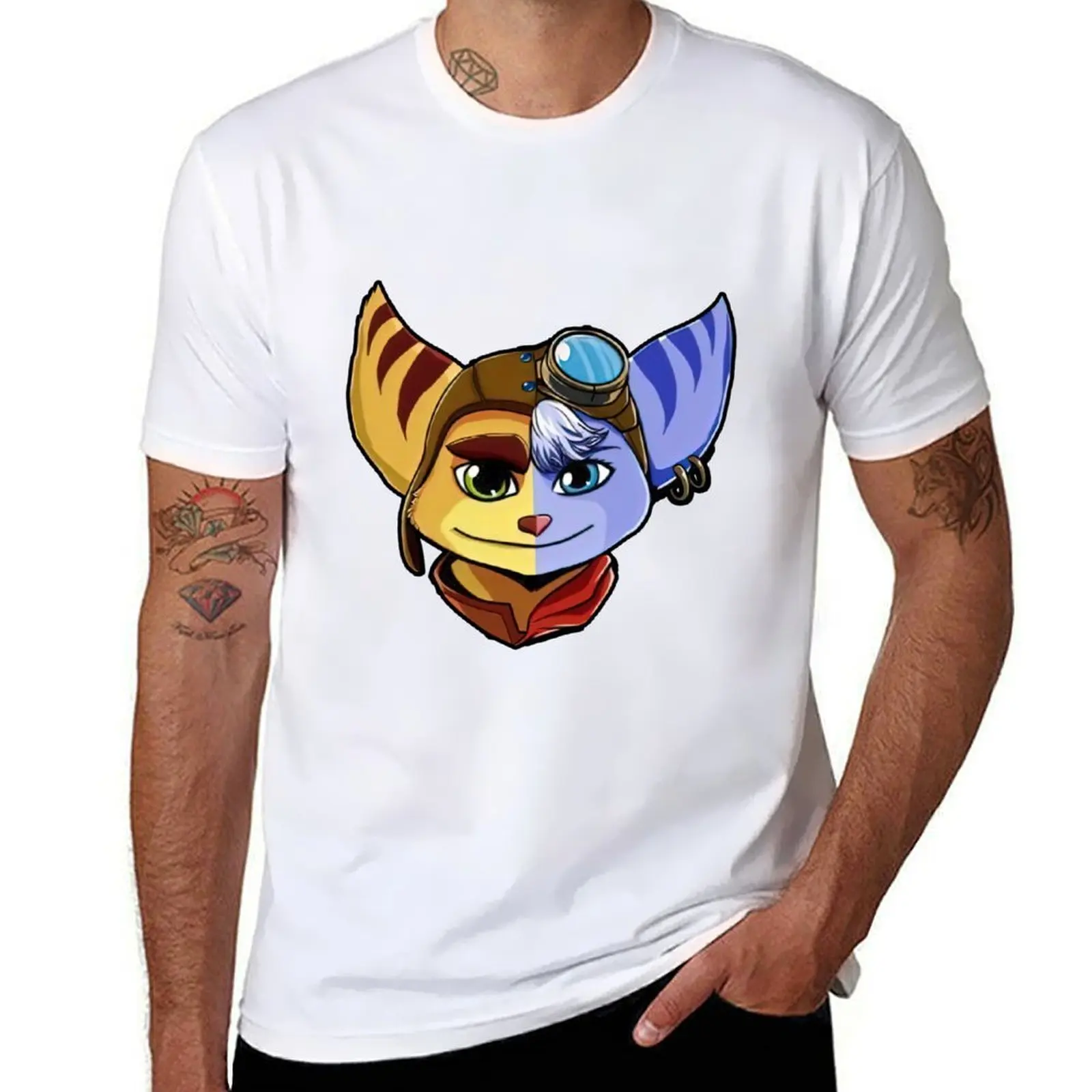

Ratchet and Rivet Ratchet and Clank T-Shirt funny t shirts cotton t shirt personalised T-Shirt