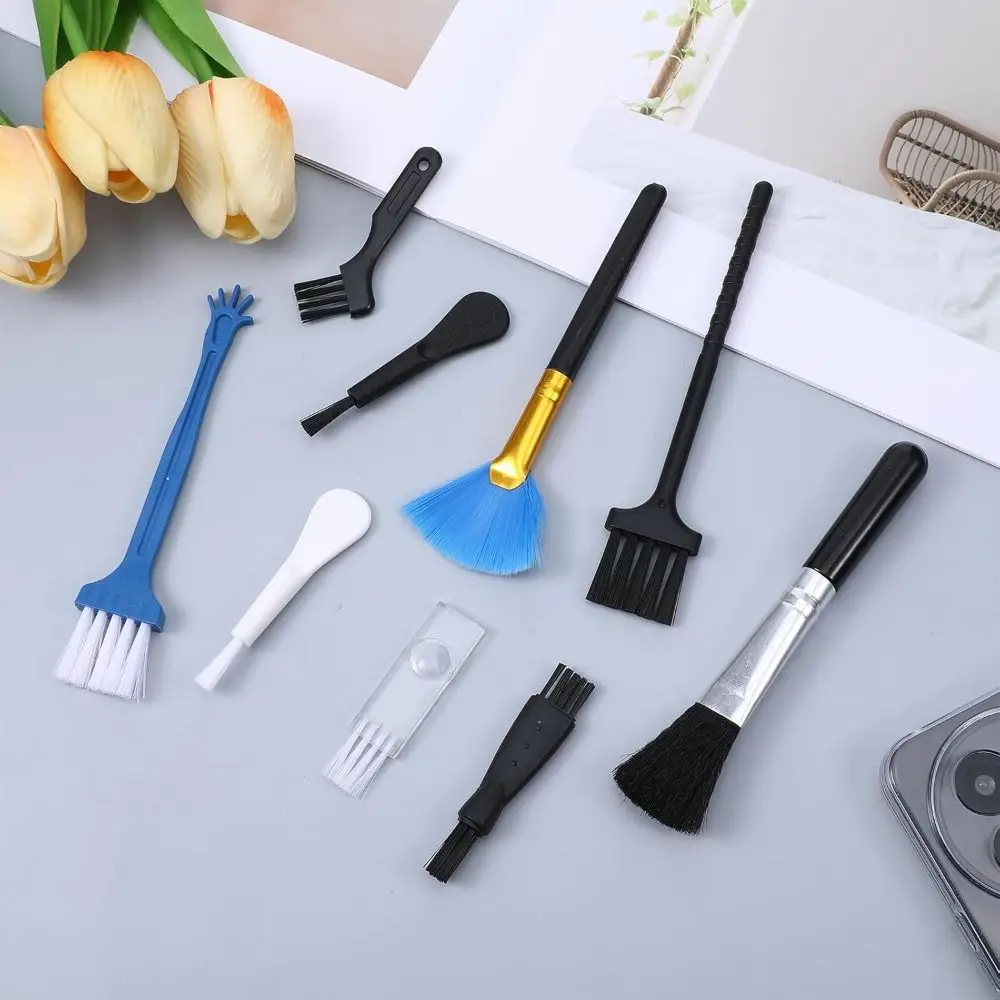 5/6/9/10Pcs Portable Keyboard Cleaning Brush Kit Dust Removal Professional Dust Cleaner Kit Practical Handheld