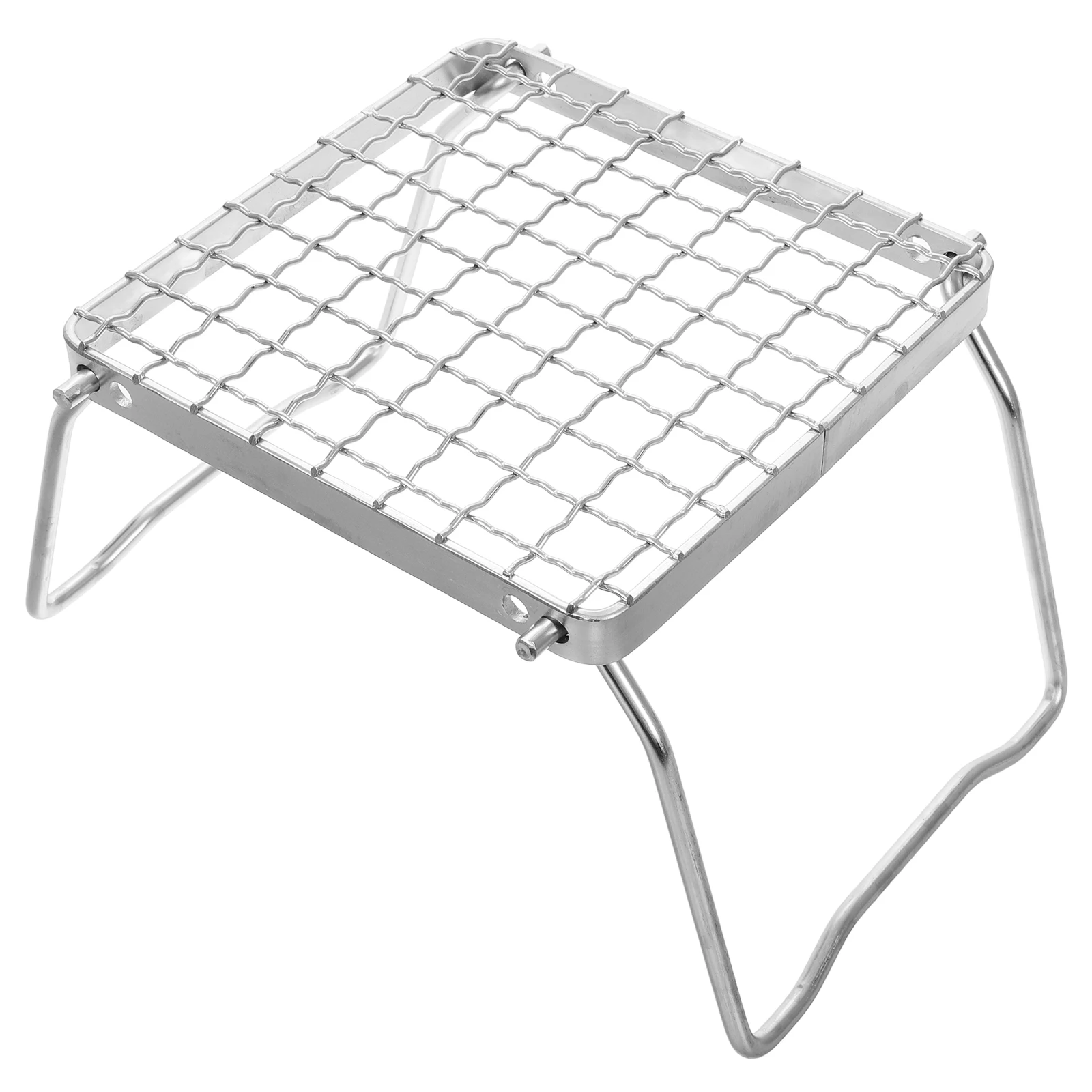 

Stainless Steel Camping Grill Rack Foldable Portable BBQ Mesh Extended Design Outdoor Cooking Campfire Stove St