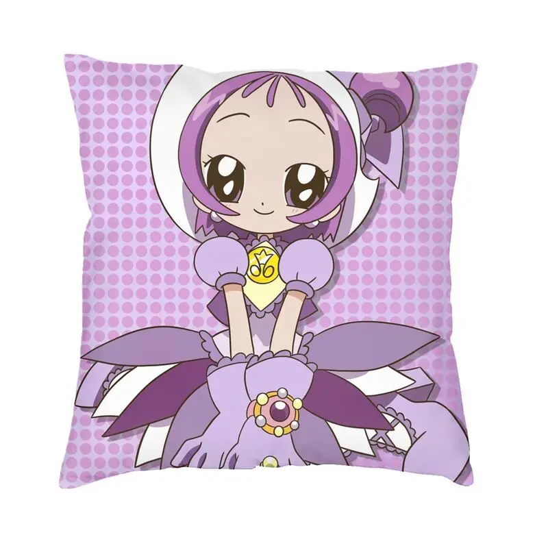 

Luxury Japanese Magical Girl Animation Ojamajo Doremi Cushion Cover 45x45 Soft Ellie Pillow Case for Car Square Pillowcase