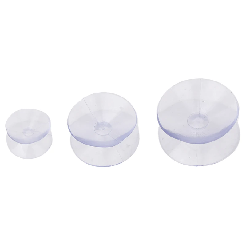 20PCS Double Sided Plastic Suction Cup Vacuum Non-slip Clear Sucker Pad For Glass Car Window Table Top Spacer DIY Soap Holder