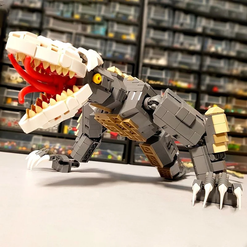 Moc-スカルクローラーのビルディングブロック,クロールモンスターのおもちゃモデル,godzillas,鋳鉄製