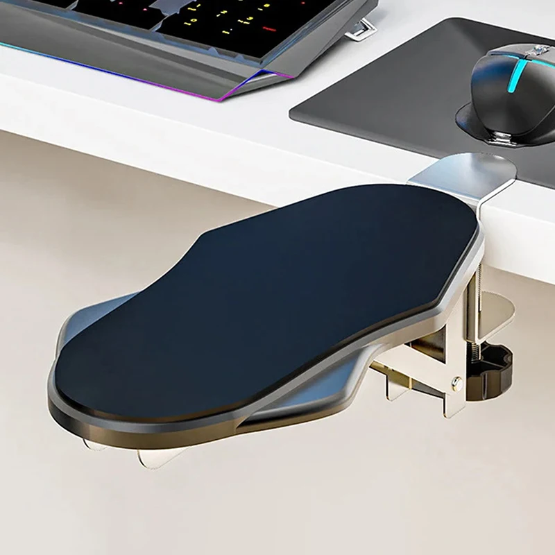 Suporte giratório do braço do computador, ergonômico ajustável, extensor de descanso de pulso do PC, suporte de mão de mesa