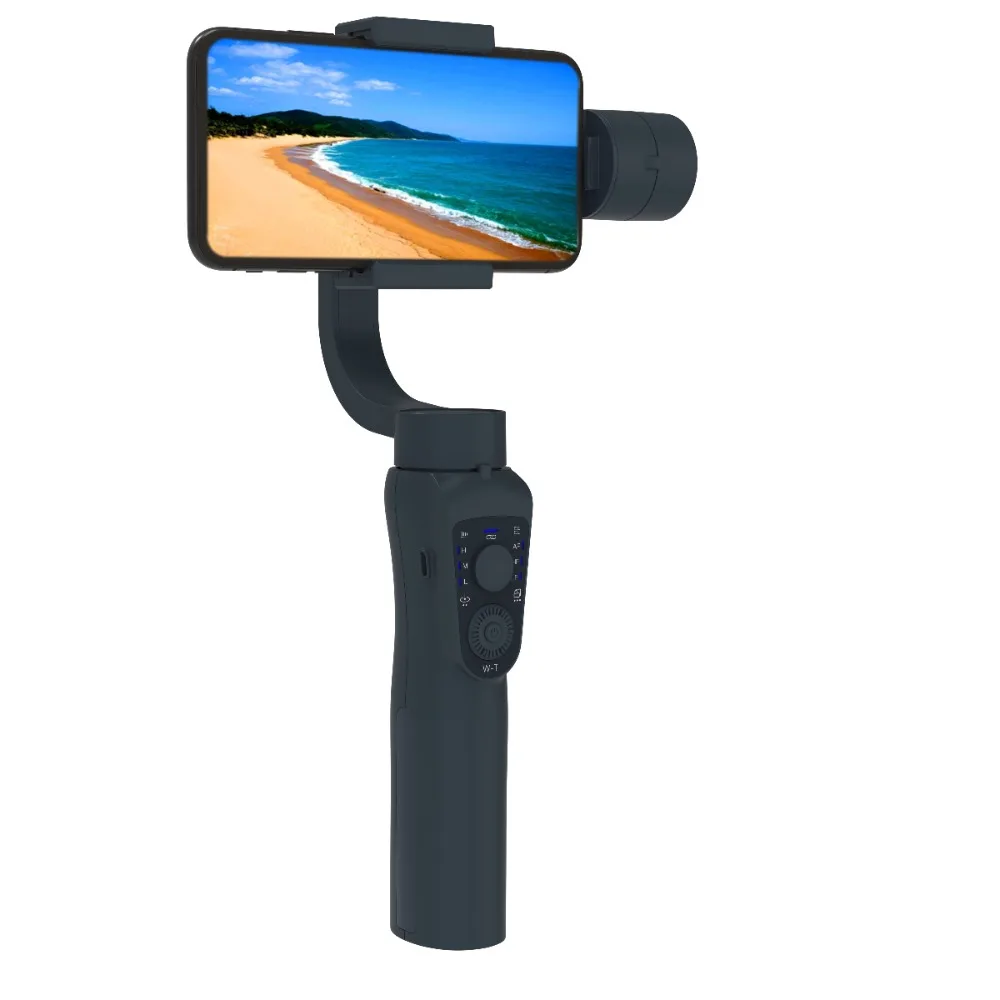 The 3-axis S5B portable mobile gimbal stabilizer is used to support mobile cameras and smartphones