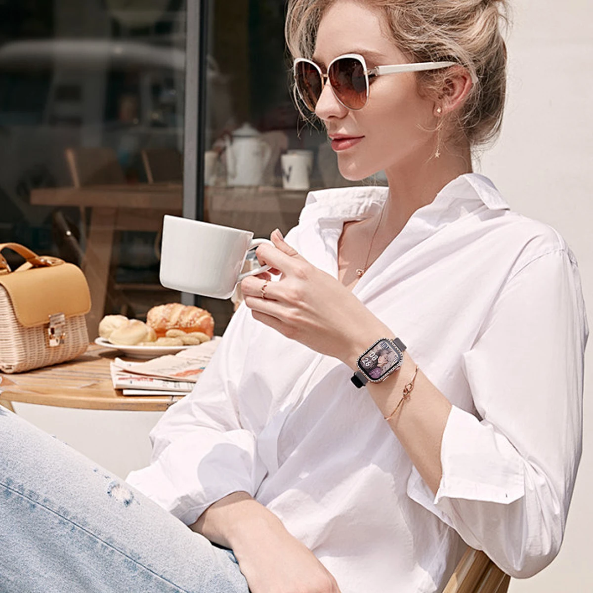 Diamond Case For Huawei watch Fit 4 4 pro 3 Accessorie All-Around hollow PC Protective Bumper Frame For huawei watch fit 3 Cover image 6