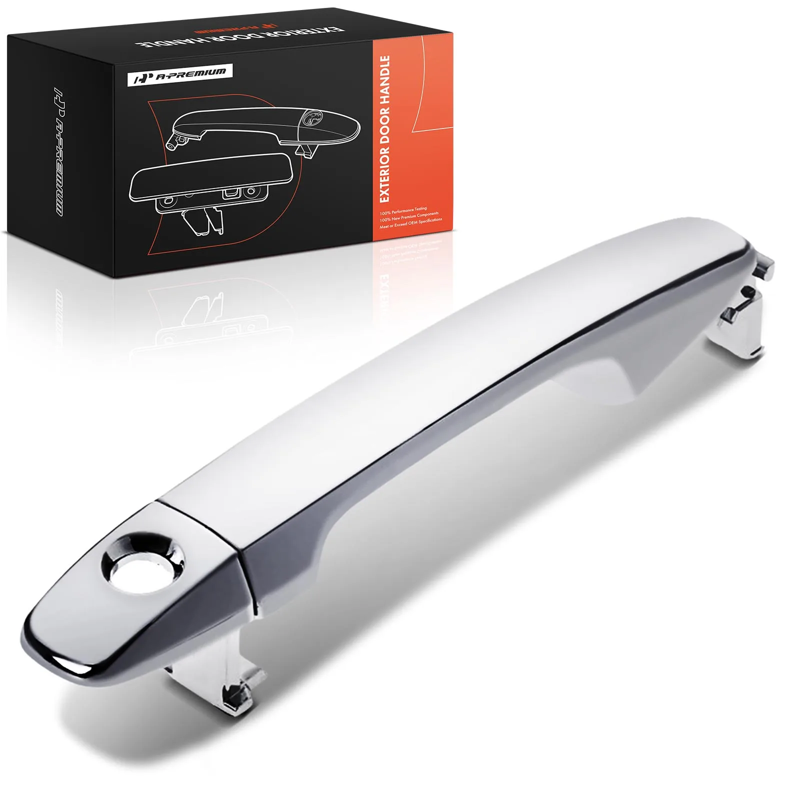 A-Premium Front Driver Side Chrome Exterior Door Handle for Toyota Prius 10-15 Subaru Outback 15-19 Forester 14-18 Impreza 12-16