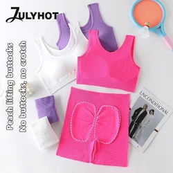 2PCS Women Yoga Set Gym Set Sexy Bra Seamless Sports Shorts Workout Running Clothing Gym Wear Athletic Sport Suit