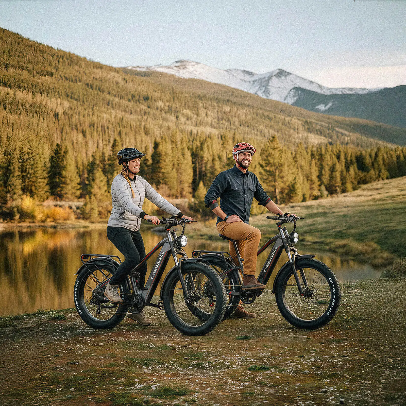 

Cybervelo 26" fat tire 5000w E-MTB, up to 120 Miles Range, 52V 40Ah Battery E-Bike, Luxury ALU-Frame Adult Electric Bicycle EK9