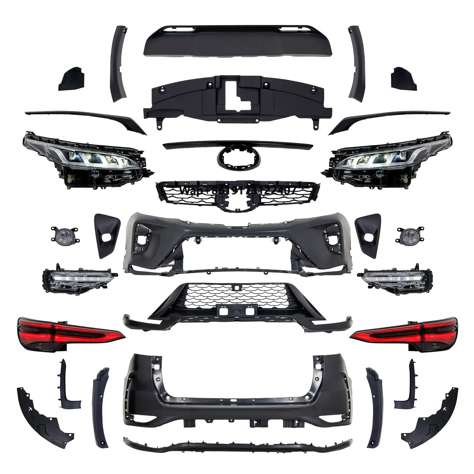 

New Design Good Quality Beautiful Hot Selling Upgrade Modification Kit Suitable for Fortuner Body Kit