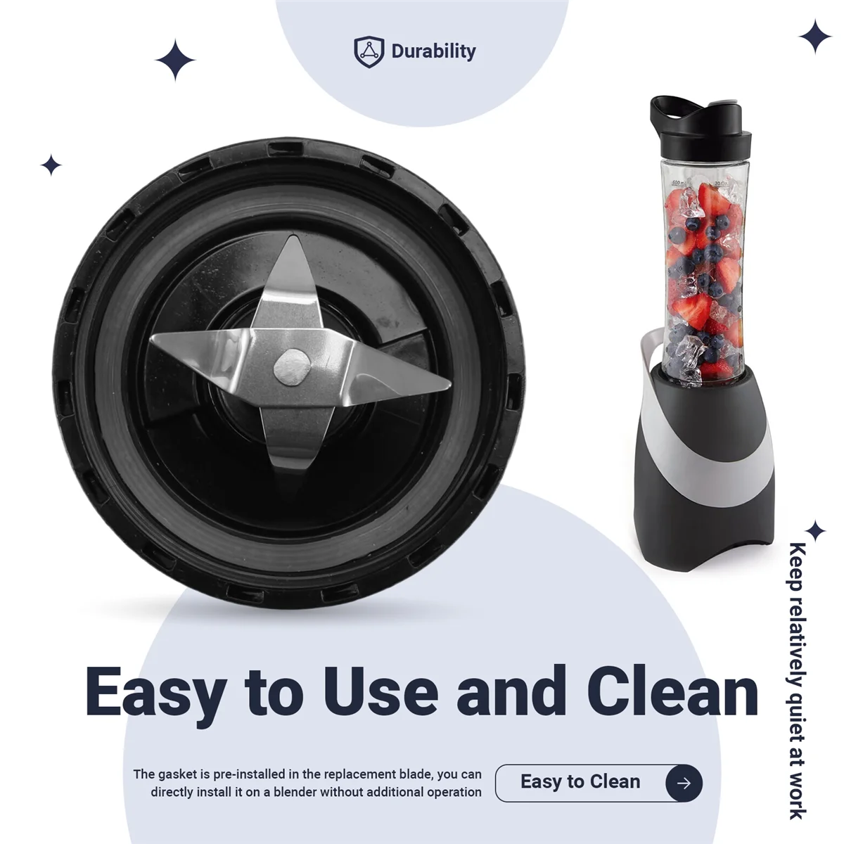 A154F HOT Blend Accessory Compatible for BLSTPB ,for BLSTPB2 Blend 250W Knife Holder Juicer Cup ,Black