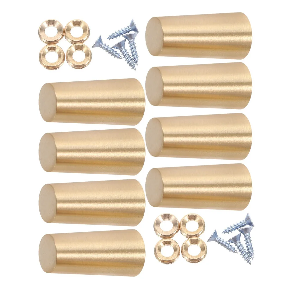 Display Elevating Feet Brass Tray Risers Metal Support Feet Elevates Display Visibility for versatile Display Riser Set