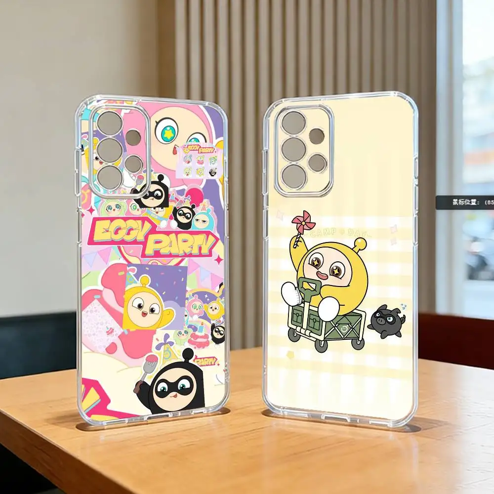 Cute Eggy P-Party-EPs  Phone Case For Samsung S25,S24,S21,S22,S23,S30,Ultra,S20,Plus,Fe Transparent Cover
