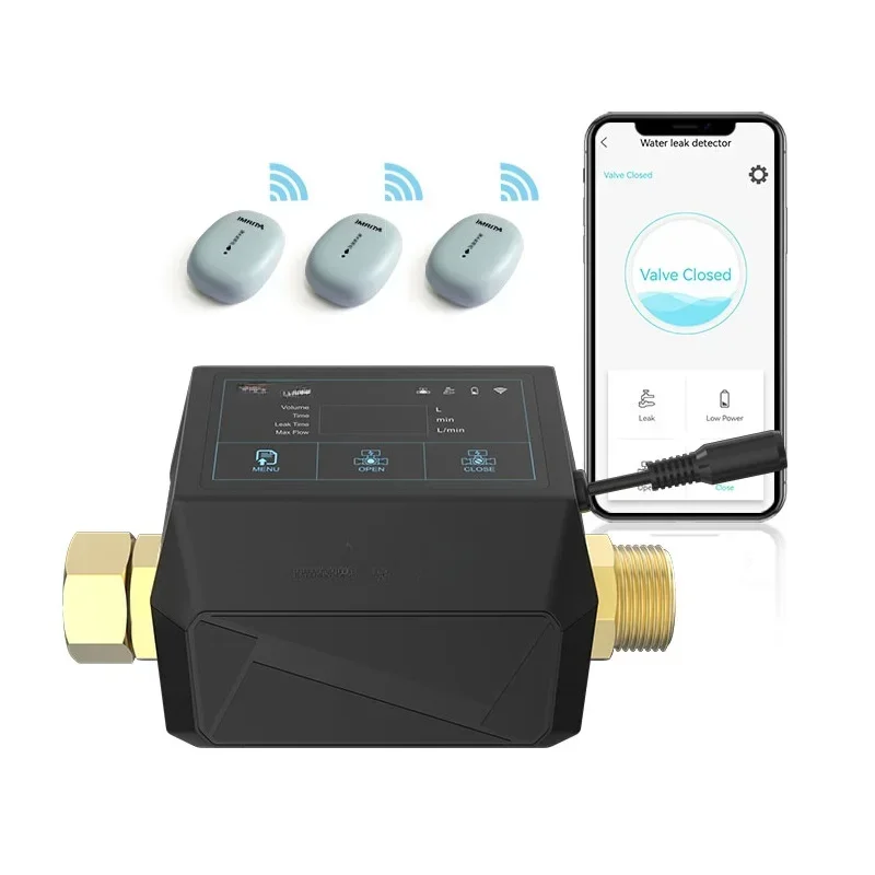 Home Use Smart Pipe Leak Detect Alarm Sensor Water Leak Detector Sensor With WIFI Controlling