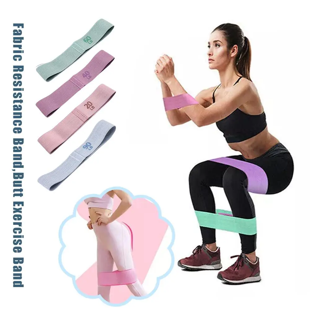 Fabric Resistance Elastic Booty Bands Squat Buttocks Band Workout Non-slip Thick Band Yoga Trainer Sport Stretch Resistance U9F6