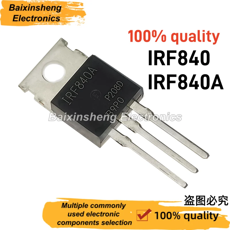 10PCS NEW IRF840 IRF840A TO-220 N-channel inverter field-effect transistor