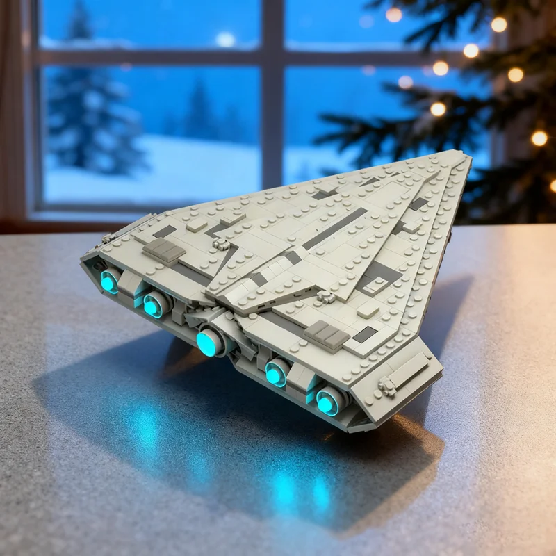 

864 шт. MOC Quasar Fire Class Star Battle Модель Строительные блоки Строительные игрушки для сборки DIY Рождественский подарок креативный кирпич для детей