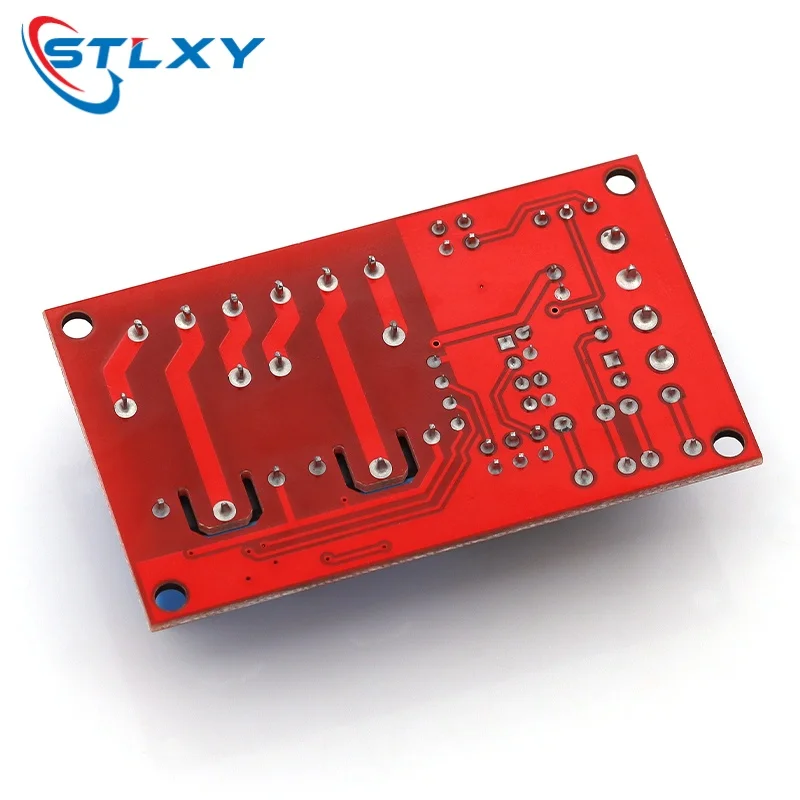 Stlxy 2 keys self-locking interlock one of three options Relay module High-low trigger 5V12V24V with switch light