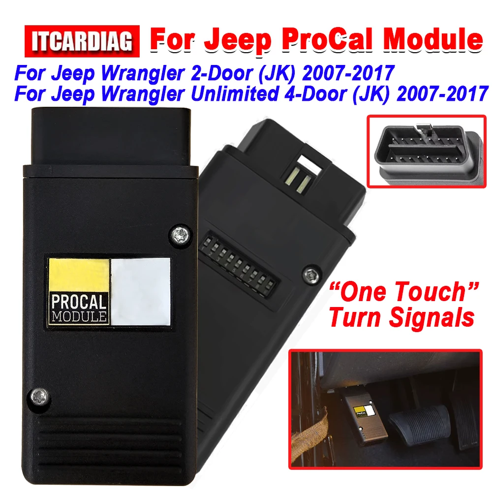 

Модуль ProCal для Jeep Wrangler & Wrangler Unlimited JK 07-15, размер шин/коэффициент осей/TPMS/DRL/ASBS/PCM, диагностический инструмент для режима автомобиля