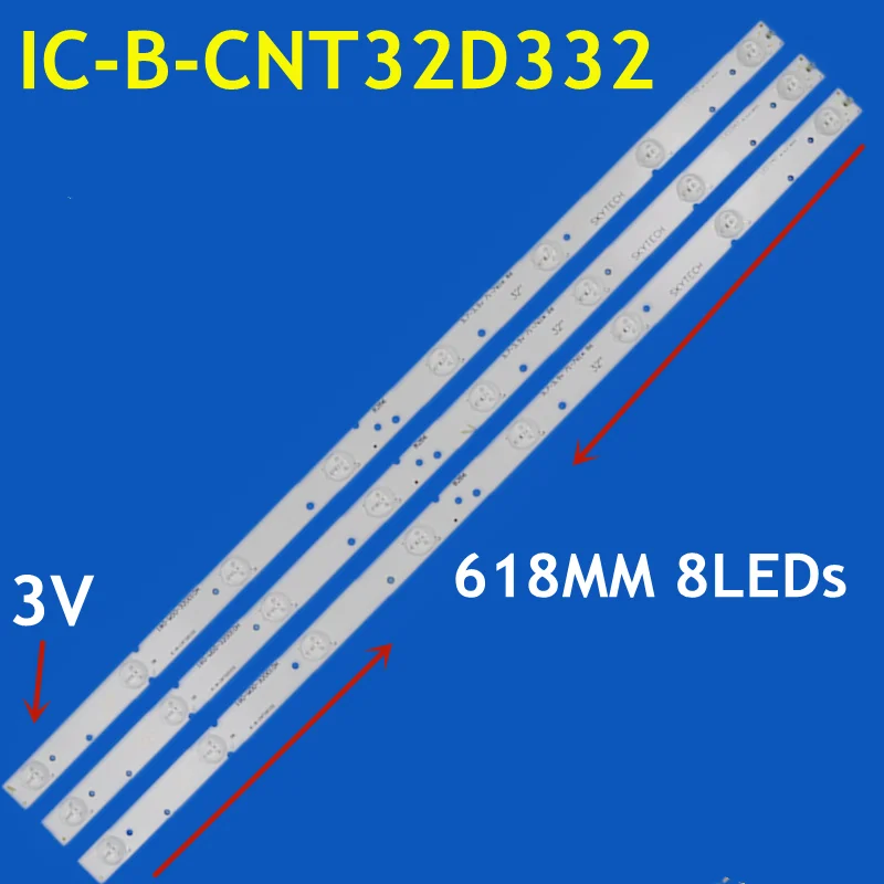 4PCS LED Backlight Strip For JL.D3281235-06ES IC-B-CNT32D332 180-W00-320010H SKYTECH ST-3240