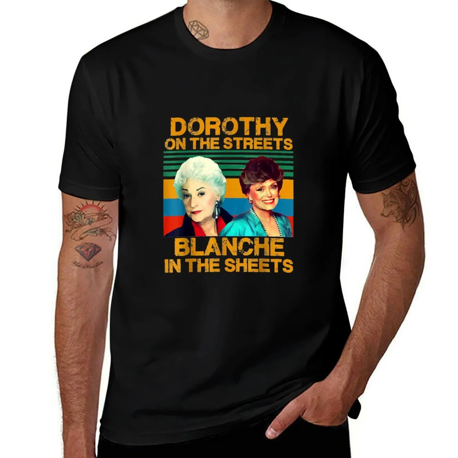 Dorothy On The Streets Blanche In The Sheets Vintage T-Shirt Fitness Quick Dry Short Sleeve Top T-Shirt