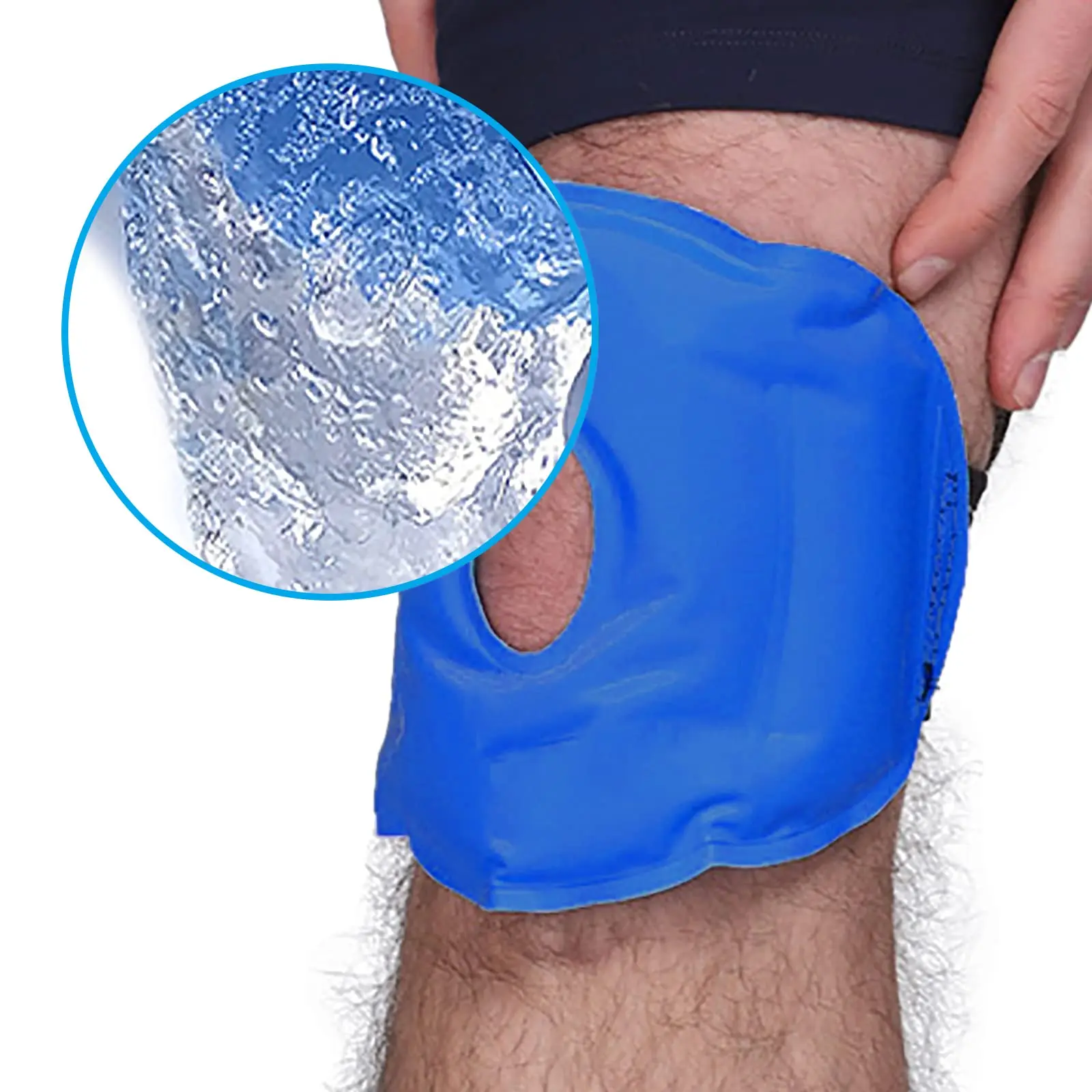 Rodillera táctica con gel frío reutilizable para lesiones y recuperación - imagen 4